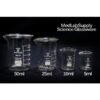 25ml Low Form Graduated Glass Beakers by Med Lab Supply