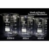 800ML Low Form Graduated Glass Beakers by Med Lab Supply