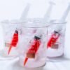Med Lab Supply Beaker Cocktail Glass with Syringe