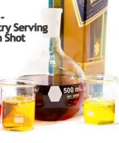 5 piece Chemistry Bar Cocktail Serving Set with 50mL Beaker Glasses