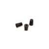 Size No. 0 - Black Rubber Stopper - Solid