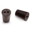 Size No. 1 - Black Rubber Stopper - Solid