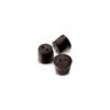 Size No. 6- Black Rubber Stopper - Solid