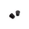 Size No. 4- Black Rubber Stopper - Solid