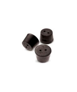 Size No. 7 - Black Rubber Stopper - Solid