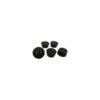 Size No. 9 - Black Rubber Stopper - Solid