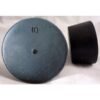 Size No. 10 - Black Rubber Stopper - Solid