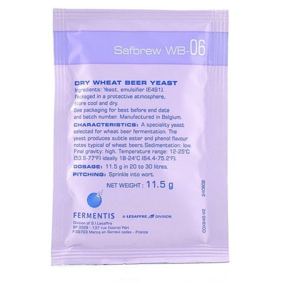 FERMENTIS SAFBREW WB-06 11.5 G FERMENTIS SAFBREW WB-06 11.5 G