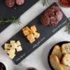 1-Piece Black Slate Tray for Appetizers & Cheese Boards